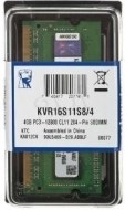 Kingston KVR16S11S8/4 4GB DDR3 1600MHz CL11 - cena, srovnání