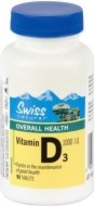 Swiss Natural Vitamín D3 1000I.U. 90tbl - cena, srovnání