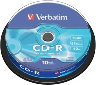 Verbatim 43437 CD-R 700MB 10ks - cena, srovnání