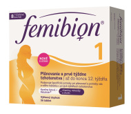 Merck Femibion 1 Plánovanie a prvé týždne tehotenstva 56tbl - cena, srovnání
