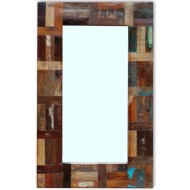 vidaXL Zrkadlo z recyklovaného dreva , 80 x 50 cm - cena, srovnání