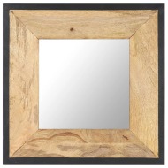 vidaXL Zrkadlo 50x50 cm masívne mangovníkové drevo - cena, srovnání