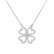 Nubis Stříbrný náhrdelník čtyřlístek - cena, srovnání