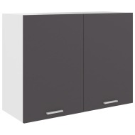 vidaXL Závesná skrinka, sivá 80x31x60 cm, drevotrieska - cena, srovnání