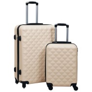 vidaXL Súprava cestovných kufrov s tvrdým krytom 2 ks zlatá ABS - cena, srovnání