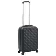 vidaXL Cestovný kufor s tvrdým krytom čierny ABS - cena, srovnání