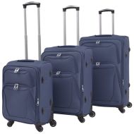 vidaXL Sada 3 cestovných kufrov, námornícka modrá - cena, srovnání
