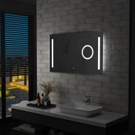 vidaXL Kúpeľňové LED nástenné zrkadlo s dotykovým snímačom 100x60 cm - cena, srovnání