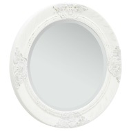 vidaXL Nástenné zrkadlo v barokovom štýle 50 cm biele - cena, srovnání