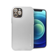 Goospery Pouzdro MERCURY i-Jelly Case silikonové iPhone 12/12 Pro - šedá metalíza - cena, srovnání