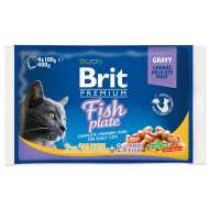 Brit Premium Cat Fish Plate 4x100g - cena, srovnání