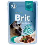 Brit Premium Cat Delicate Fillets in Gravy with Beef 85g - cena, srovnání