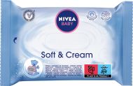 Nivea Baby Soft & Cream obrúsky 63ks - cena, srovnání