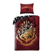 Halantex Bavlnené obliečky Harry Potter so zlatým erbom Rokfortu 70 x 90 cm + 140 x 200 cm
