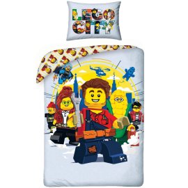 Halantex Bavlnené obliečky LEGO CITY Adventures 70 x 90 cm + 140 x 200 cm