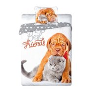 Faro Posteľné obliečky pes a mačka Best friends 70x90 cm + 140x200 cm - cena, srovnání