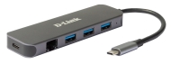 D-Link 5-in-1 USB-C Hub DUB-2334 - cena, srovnání