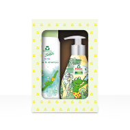 Frosch Súprava darčeková sprchovací gél/šampón + mydlo, žltá - cena, srovnání