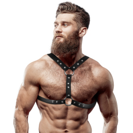 Fetish Submissive Submissive Attitude Chest Harness Double Fastening