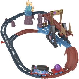 Mattel Krištáľové dobrodružstvo - Vláčiková súprava s motorovou lokomotívou