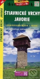 Štiavnické vrchy, Javorie 1:50 000