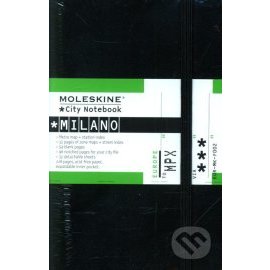 Moleskine - malý zápisník Miláno (čierny)
