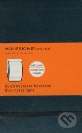 Moleskine - malý linajkový reportérsky zápisník (mäkká čierna väzba)