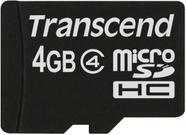Transcend Micro SDHC Class 4 4GB