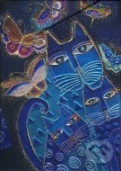 Paperblanks - Blue Cats & Butterflies - MIDI - linajkový - cena, srovnání