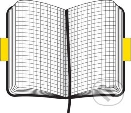 Moleskine - stredný štvorčekovaný zápisník v mäkkej väzbe (čierny)