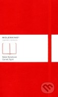 Moleskine - stredný linajkový zápisník (červený) - cena, srovnání