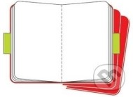 Moleskine - sada 3 malých čistých notesov (červená väzba)