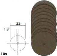 Proxxon Korundom viazané rezacie kotúče 50ks 22mm - cena, srovnání