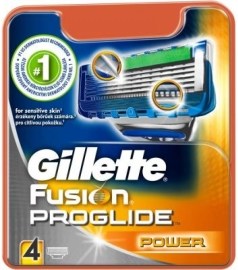 Gillette Fusion ProGlide Power náhradné hlavice 4ks