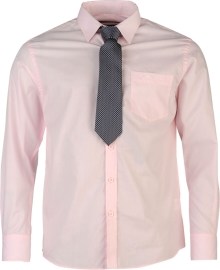 Pierre Cardin Plain Shirt and Tie Set