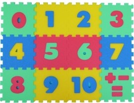 Malý Génius penový koberec 12 - Čísla