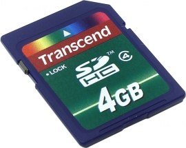 Transcend SDHC Class 4 4GB