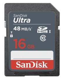 Sandisk SDHC Ultra Class 10 16GB