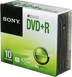 Sony 10DPR47SS DVD+R 4.7GB 10ks