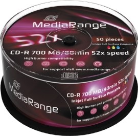 Mediarange MR208 CD-R 700MB 50ks