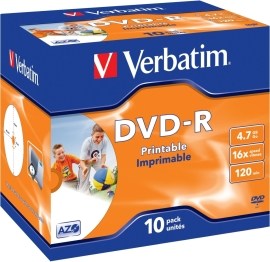 Verbatim 43521 DVD-R 4.7GB 10ks
