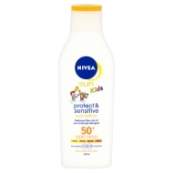 Nivea Sun Kids Protect Sensitive Milk SPF50+ 200ml - cena, srovnání