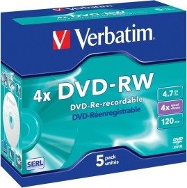 Verbatim 43285 DVD-RW 4.7GB 5ks