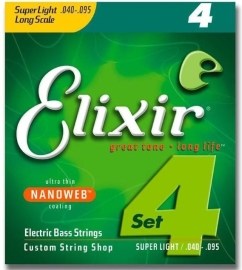 Elixir Bass Nanoweb Super Light/Long Scale