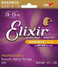 Elixir Acoustic Nanoweb Phosphor Bronze Medium