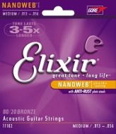 Elixir Acoustic Nanoweb 80/20 Bronze Medium - cena, srovnání