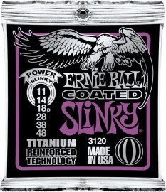 Ernie Ball Coated Electric Titanium RPS Power Slinky