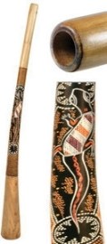 Terre Didgeridoo Made of Teak Wood Dotpaint