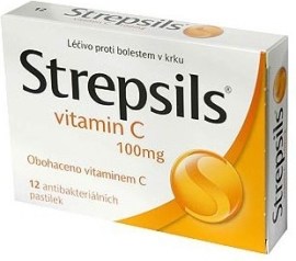 Reckitt Benckiser Strepsils Pomaranč s Vitamínom C 24tbl