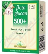 Natures Beta Glucan 500+ 30tbl - cena, srovnání